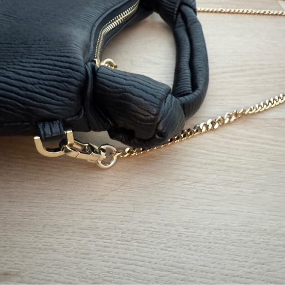 Mango Black Textured Knot Chain Bag - Picture 5 of 6